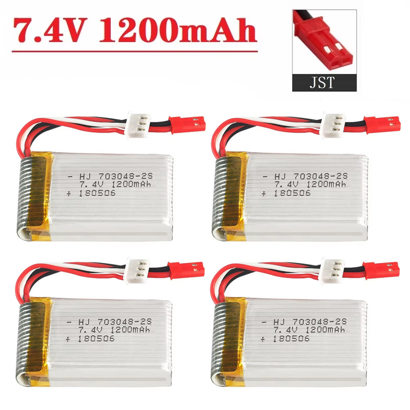 Drone Rc Leading - Lipo Battery 2S 7.4V 1200mAh 703048