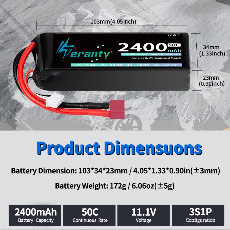TERANTY 3S 2200/2400/2600mAh L - Drone Rc Leading ulasan dan harga