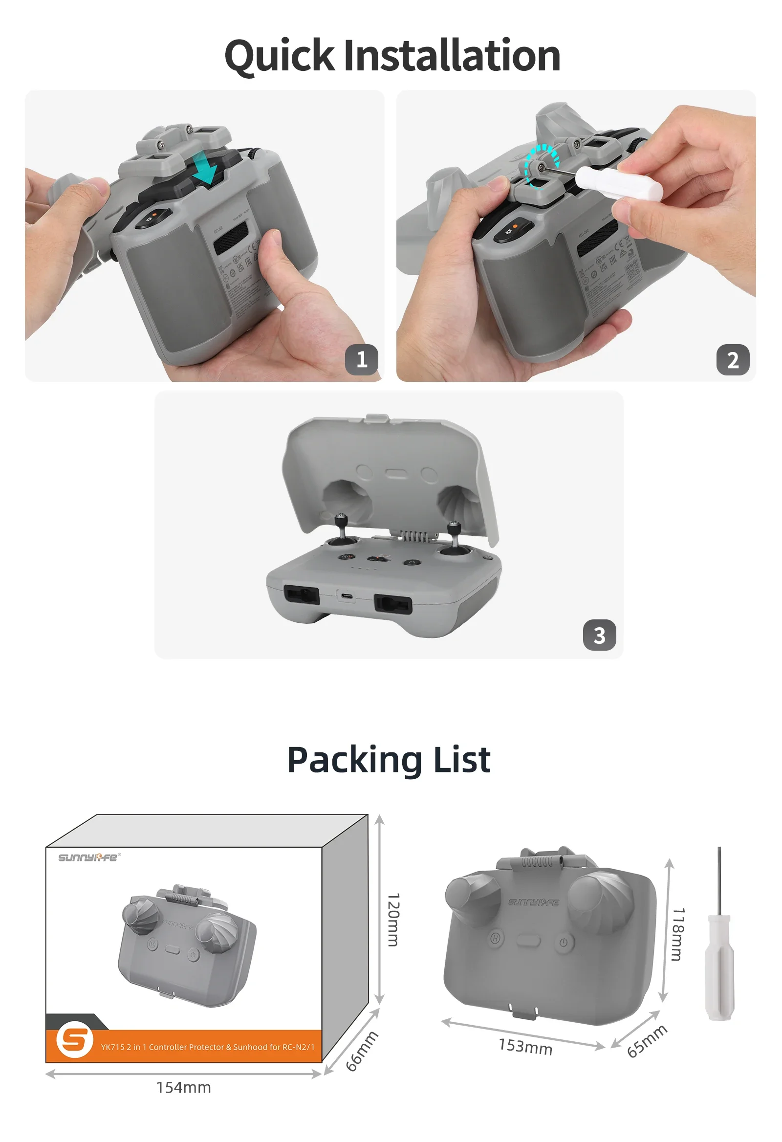 2 in 1 Controller Protector Su - Drone Dji Rc 2 ulasan dan harga