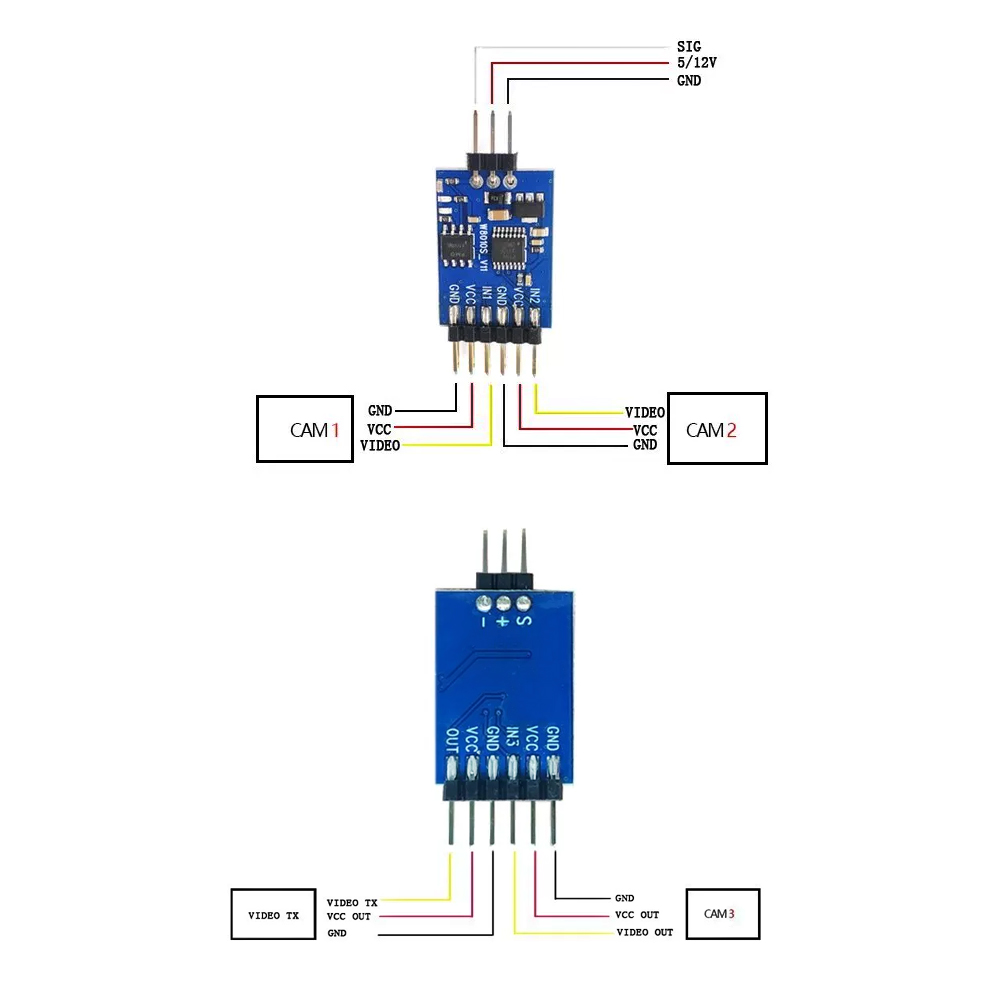 5.8G 3 Channel Video Switcher  - Drone Rc Battery ulasan dan harga