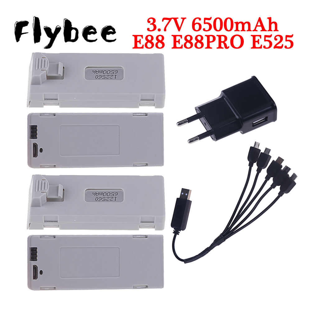 Original E88 Battery 3.7V 6500 - Drone Rc Leading ulasan dan harga