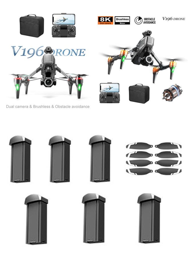 V196 Brushless RC Drone 3.7V 1 - Drone V196 Rc ulasan dan harga