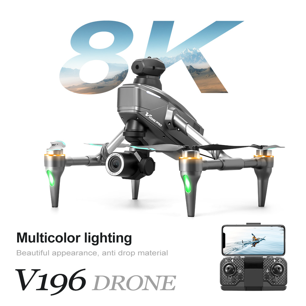 2024 New V196 Drone 8K Profess - Drone V196 Rc ulasan dan harga