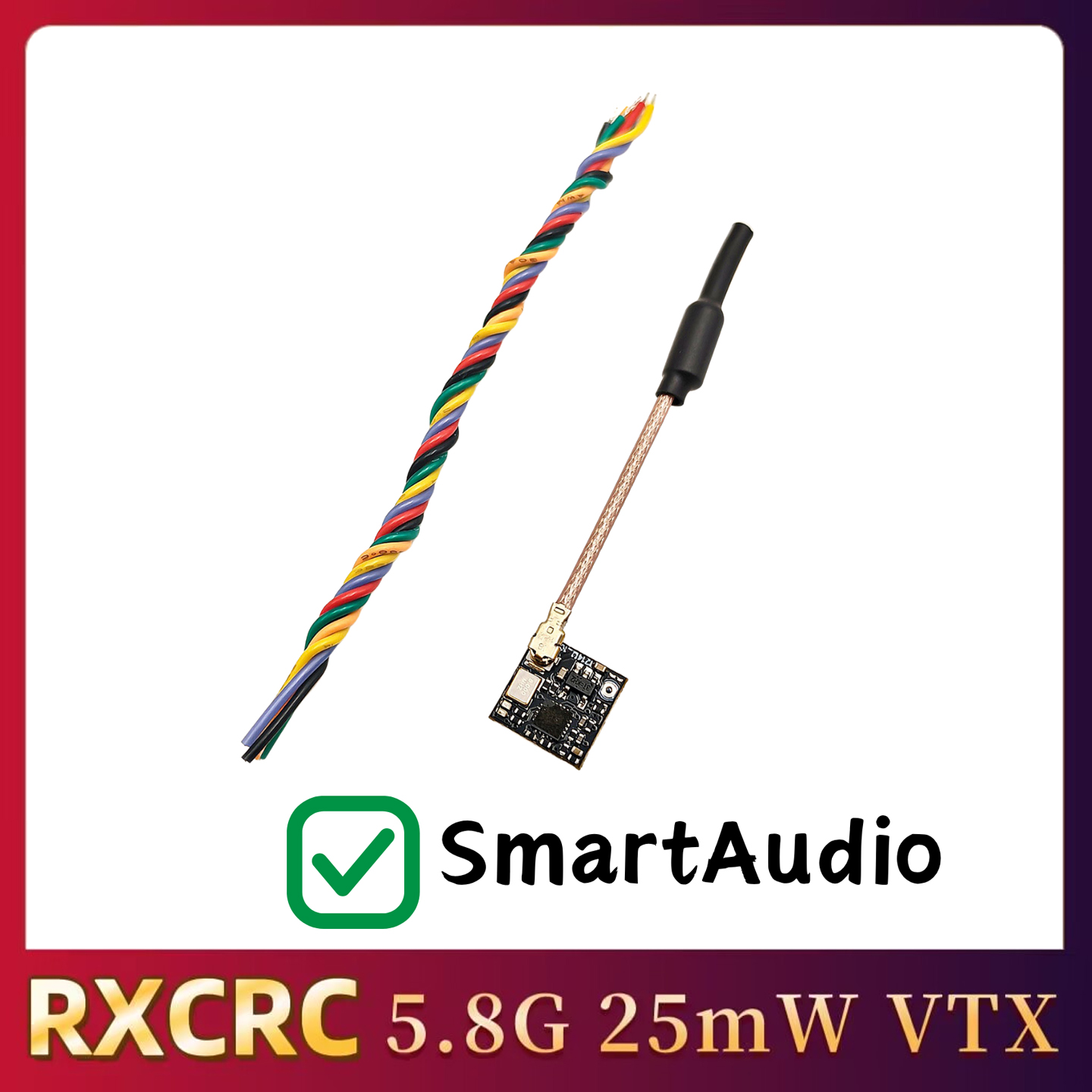 RXCRC 5.8GHz 48CH FPV 25mW Ana - Drone And Car ulasan dan harga