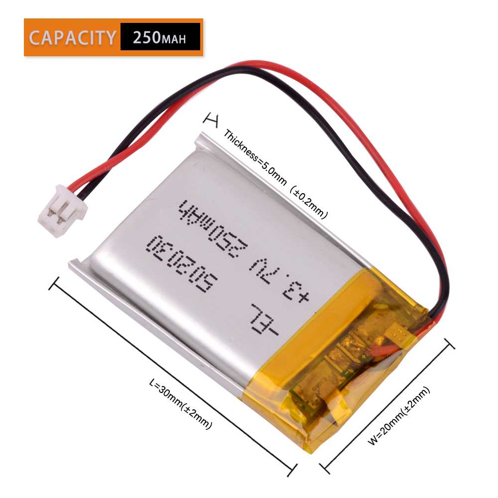 502030 402030 602030 3.7V 250m - Drone Rc Battery ulasan dan harga