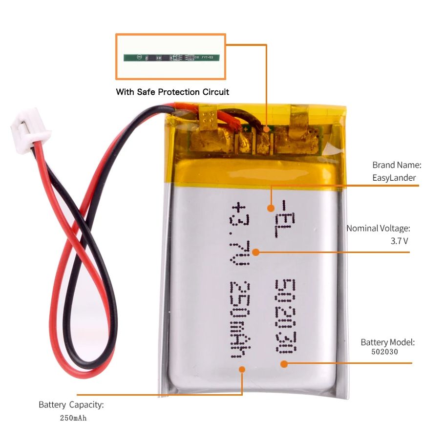 502030 402030 602030 3.7V 250m - Drone Rc Battery ulasan dan harga