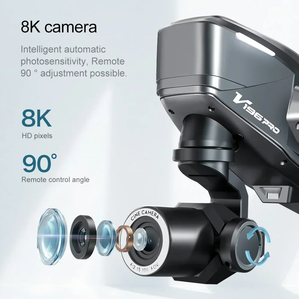Original V196 Drone 8K Profess - Drone V196 Rc ulasan dan harga